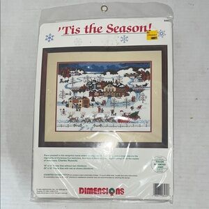 Dimensions Winter Village Cross Stitch Kit